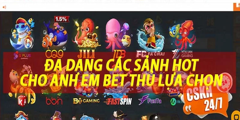 Bắn cá online tại đơn vị cực đa dạng lựa chọn cho xạ thủ
